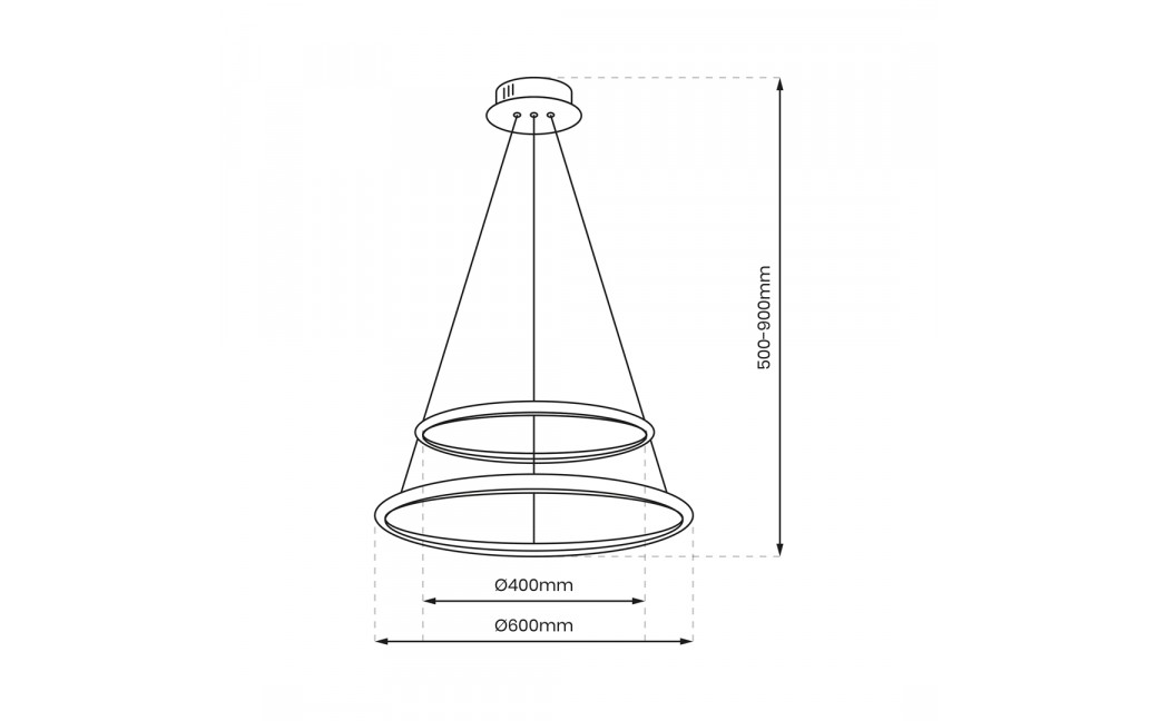 Milagro Lampa wisząca ROTONDA CHROME 51W LED ML7943