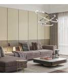 Pendant lamps circles - Milagro ROTONDA CHROME 93W LED pendant lamp ML7946 - product 4