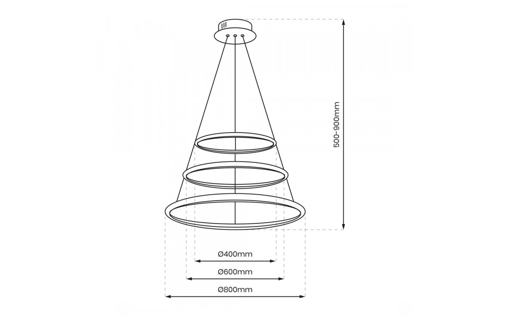Milagro Lampa wisząca ROTONDA CHROME 93W LED ML7946