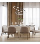 Pendant lamps circles - Milagro ROTONDA CHROME 93W LED pendant lamp ML7946 - product 8