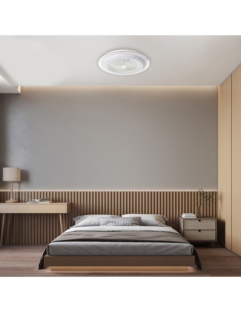 Fans with lighting - Milagro Plafond LED ZONDA WHITE 48W with fan ML8504 - product kolory-swiatla.pl 6