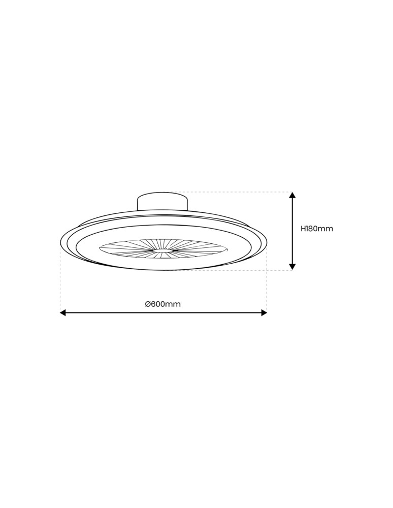 Fans with lighting - Milagro Plafond LED ZONDA WHITE 48W with fan ML8504 - product kolory-swiatla.pl 8