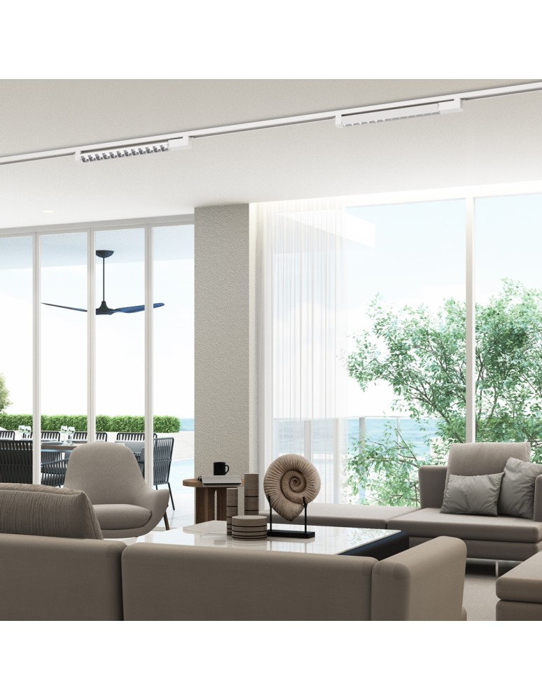 Lamps for 1 phase busbars - Milagro track light fixture CYBER WHITE 28W LED ML7915 - product kolory-swiatla.pl 4