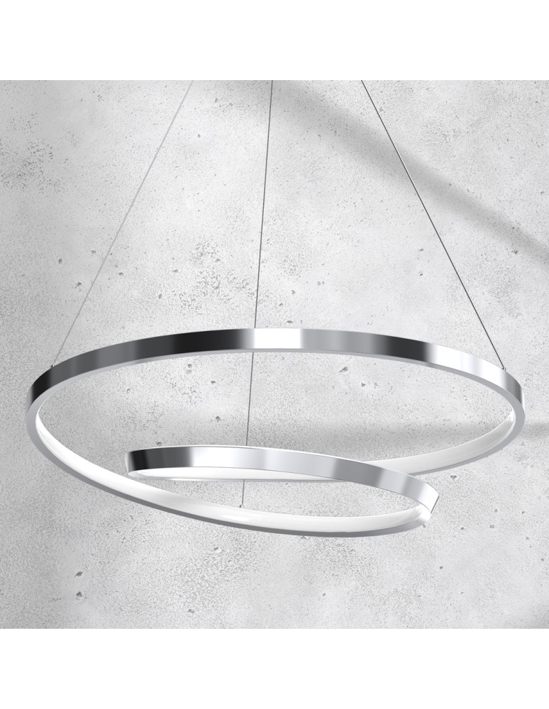 LED pendant lamps - Milagro LUCERO CHROME 48W LED pendant lamp ML7949 - product kolory-swiatla.pl 3