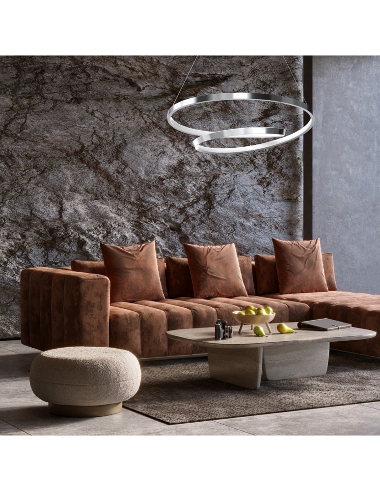 LED pendant lamps - Milagro LUCERO CHROME 48W LED pendant lamp ML7949 - product kolory-swiatla.pl 5