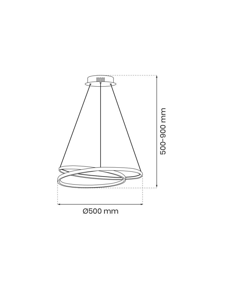 LED pendant lamps - Milagro LUCERO CHROME 48W LED pendant lamp ML7949 - product kolory-swiatla.pl 6