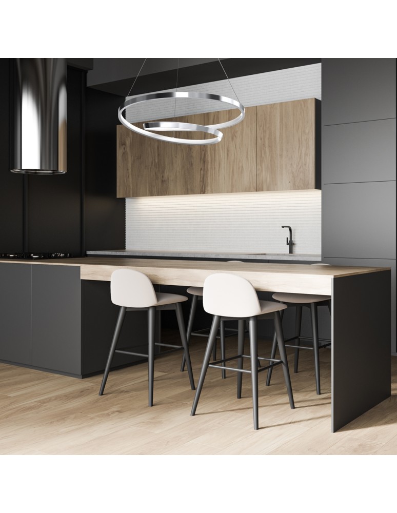 LED pendant lamps - Milagro LUCERO CHROME 48W LED pendant lamp ML7949 - product kolory-swiatla.pl 8