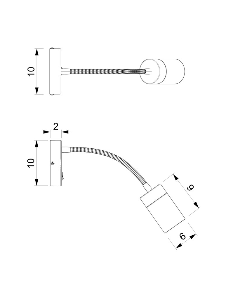 Wall lamps - Milagro Flex wall lamp JOKER WHITE CHROME 1xGU10 MLP8533 - product kolory-swiatla.pl 6