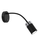 Reading wall lamps - Milagro flex wall lamp JOKER BLACK CHROME 1xGU10 MLP8534 - product 1