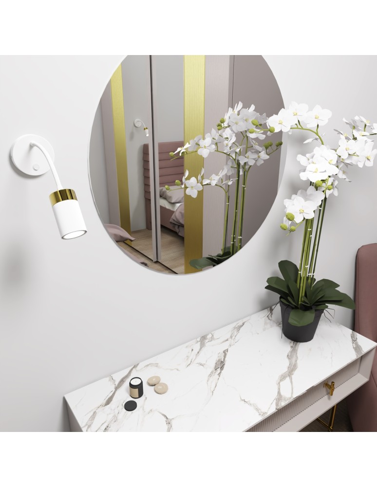 Wall lamps - Milagro Flex wall lamp JOKER WHITE GOLD 1xGU10 MLP8535 - product kolory-swiatla.pl 4
