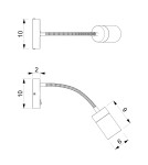 Wall lamps - Milagro Flex wall lamp JOKER WHITE GOLD 1xGU10 MLP8535 - product 6