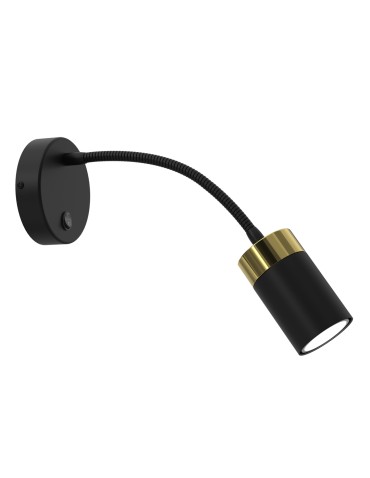 Milagro Kinkiet flex JOKER BLACK GOLD 1xGU10 MLP8536