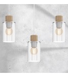 Pendant lamps on a strip - Milagro MADERA 3xE27 pendant lamp MLP8555 - product 3