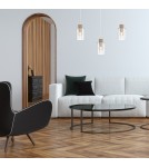 Pendant lamps on a strip - Milagro MADERA 3xE27 pendant lamp MLP8555 - product 5