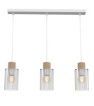 Pendant lamps on a strip - Milagro MADERA 3xE27 pendant lamp MLP8555 - product 6
