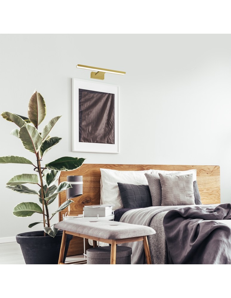 Wall lamps - Milagro Wall lamp PINTO SATIN GOLD 7W LED 30cm ML8250 - product kolory-swiatla.pl 3