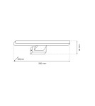 Wall lamps - Milagro Wall lamp PINTO SATIN GOLD 7W LED 30cm ML8250 - product 5