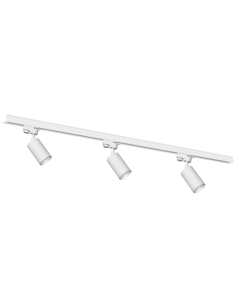 Ready-made rail kits - Milagro 3xPipe GU10 track set + Guide 1,5m - White ML8720 - product kolory-swiatla.pl 1