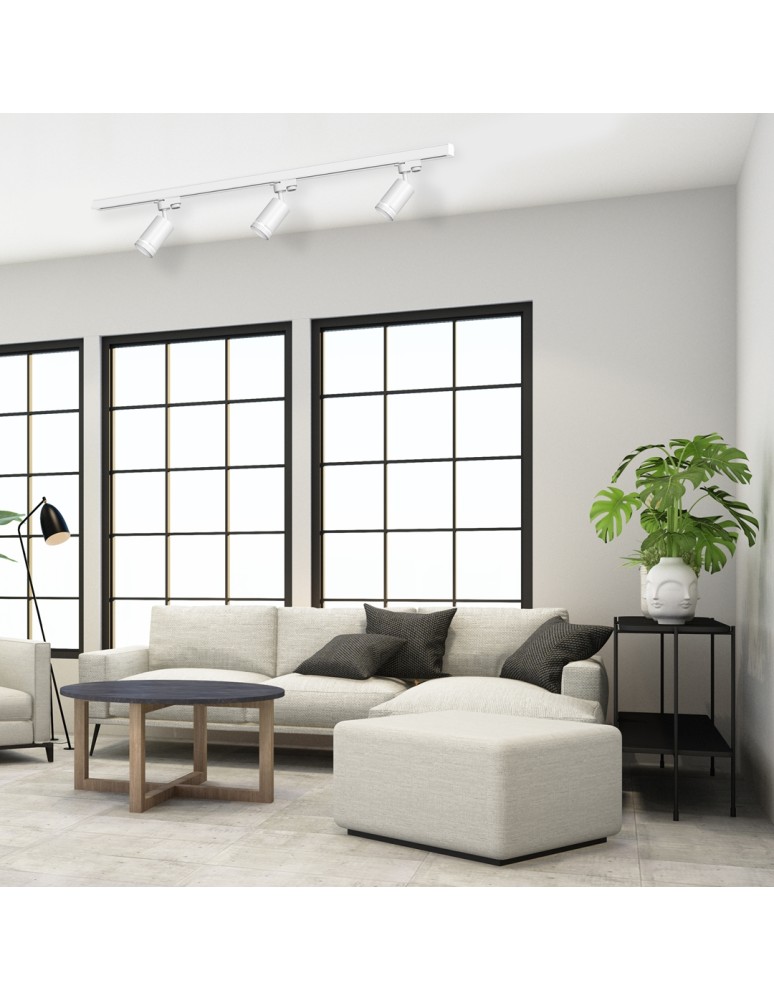 Ready-made rail kits - Milagro 3xPipe Ring GU10 track set + Guide 1.5m - White ML8722 - product kolory-swiatla.pl 4