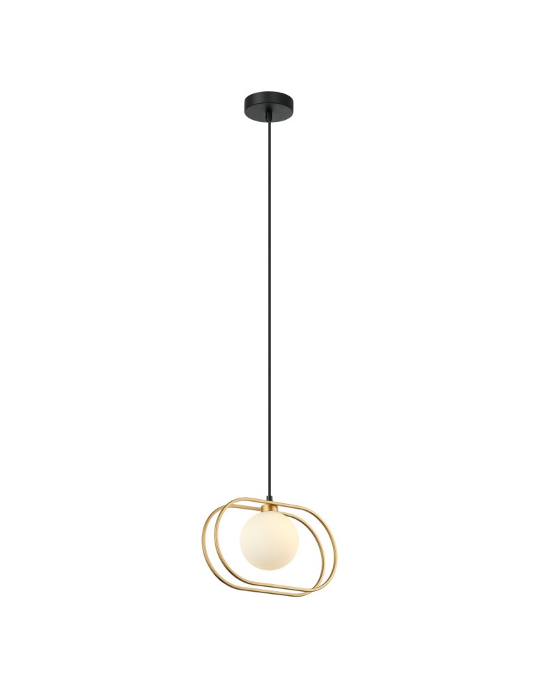 Pendant lamps spheres - ITALUX Grosetta Pendant G9 1x25W Gold/Black PND-53423-1-GD - product kolory-swiatla.pl 3
