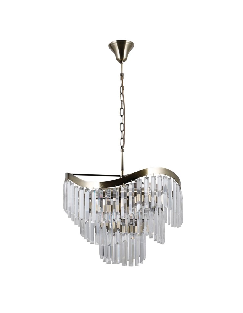 Glamour chandeliers - ITALUX Sabriga Pendant E14 8x40W Brown PND-44544-8 - product kolory-swiatla.pl 3