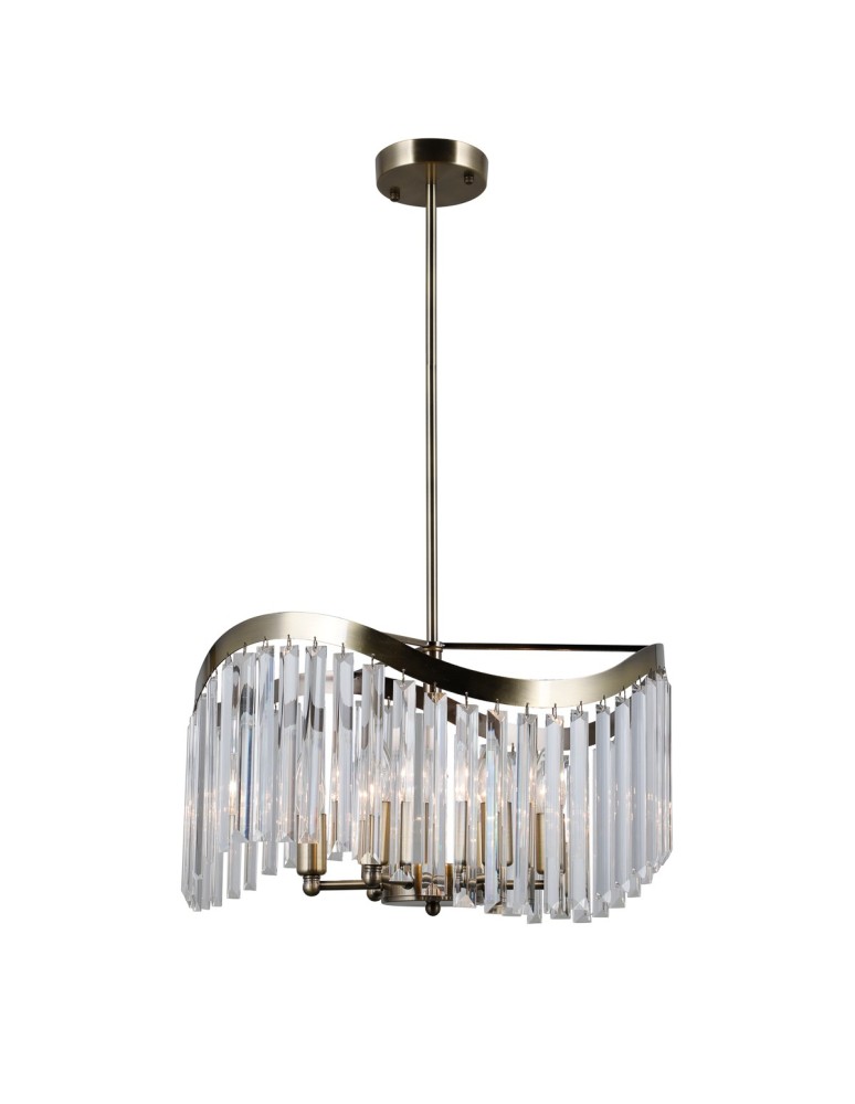 Glamour chandeliers - ITALUX Sabriga Pendant E14 6x40W Brown PND-44544-6 - product kolory-swiatla.pl 3