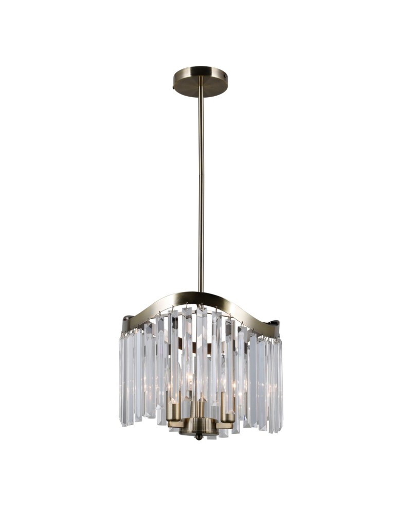 Glamour chandeliers - ITALUX Sabriga Pendant E14 3x40W Brown PND-44544-3 - product kolory-swiatla.pl 3