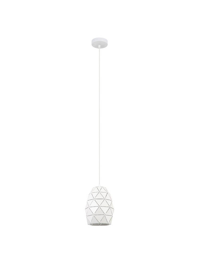 Pendant lamps - ITALUX Harley Pendant E27 1x40W White MDM-3480/1 W - product kolory-swiatla.pl 3