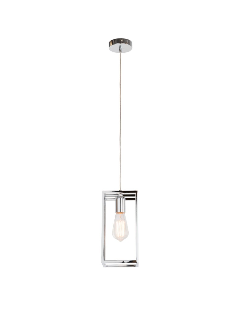 Loft pendant lamps - ITALUX Sigalo Pendant E27 1x60W Chrome MD-BR4366-D1 CH - product kolory-swiatla.pl 4