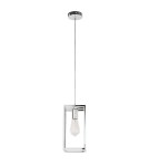 Loft pendant lamps - ITALUX Sigalo Pendant E27 1x60W Chrome MD-BR4366-D1 CH - product 5