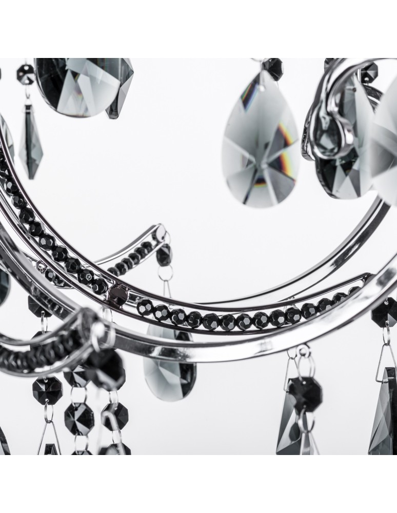 Chandelier chandeliers - ITALUX Barocco Black Chandelier E14 6x40W Black MD72709-6B - product kolory-swiatla.pl 3