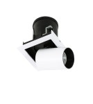 Flush-mounted lamps - pendants - ITALUX Mercanta Single 4000K Recessed ceiling LED integrated 12W 4000K 810lm White/Black GL7117-1/12W 4000K WH+BL - product 4
