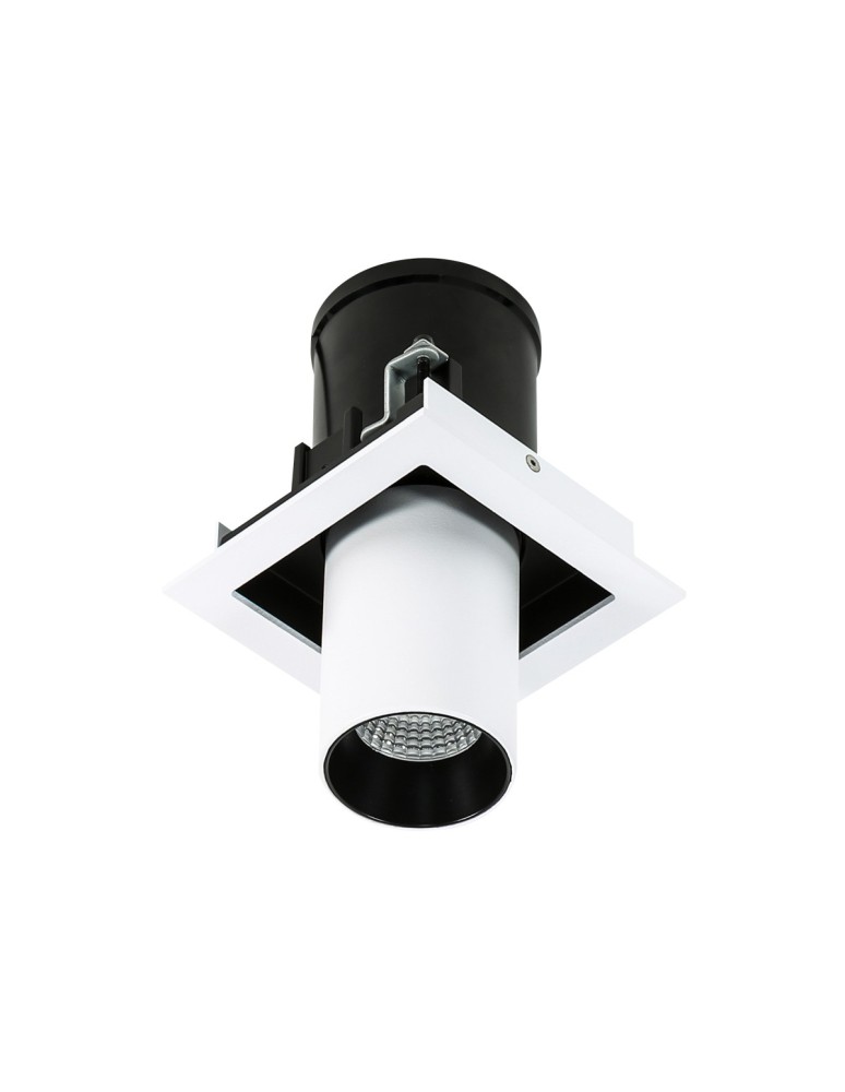Flush-mounted lamps - pendants - ITALUX Mercanta Single 4000K Recessed ceiling LED integrated 12W 4000K 810lm White/Black GL7117-1/12W 4000K WH+BL - product kolory-swiatla.pl 5