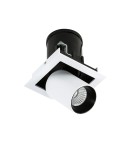 Flush-mounted lamps - pendants - ITALUX Mercanta Single 4000K Recessed ceiling LED integrated 12W 4000K 810lm White/Black GL7117-1/12W 4000K WH+BL - product 6