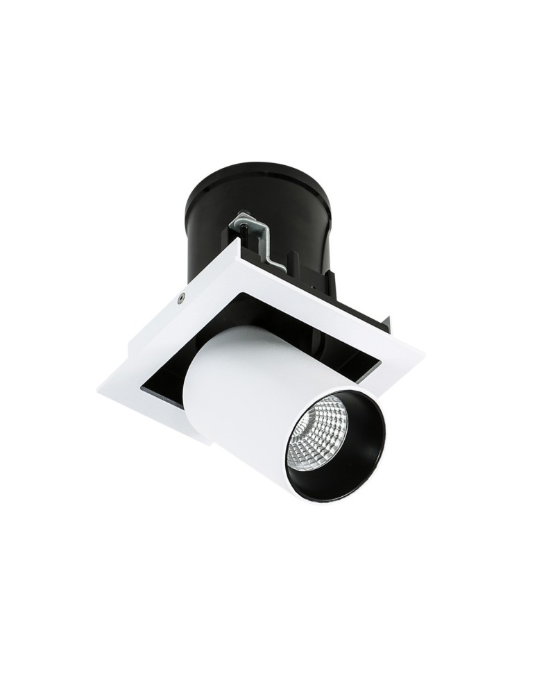 Flush-mounted lamps - pendants - ITALUX Mercanta Single 4000K Recessed ceiling LED integrated 12W 4000K 810lm White/Black GL7117-1/12W 4000K WH+BL - product kolory-swiatla.pl 6