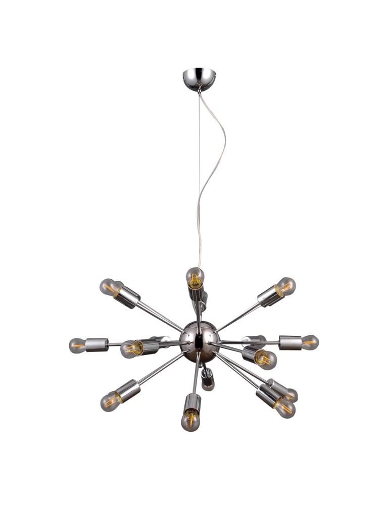 Loft pendant lamps - ITALUX Theo Pendant E27 18x40W Chrome AD20000-18A - product kolory-swiatla.pl 3