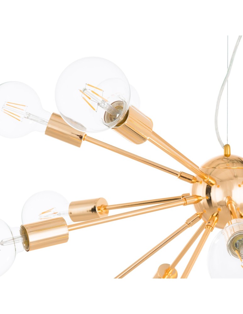Loft pendant lamps - ITALUX Theo Pendant E27 18x40W Gold AD20000-18 - product kolory-swiatla.pl 3