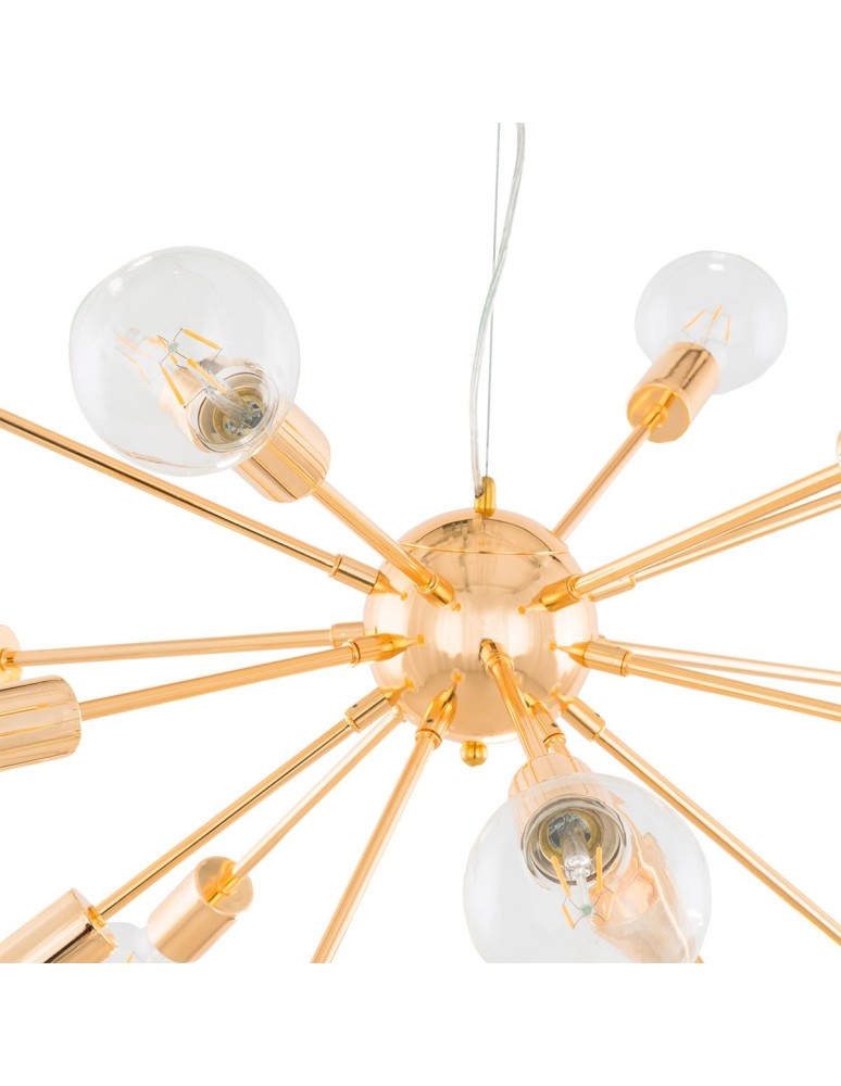 Loft pendant lamps - ITALUX Theo Pendant E27 18x40W Gold AD20000-18 - product kolory-swiatla.pl 4