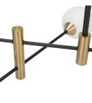 Pendant lamps spheres - ITALUX Marino Pendant G9 6x25W Black/Brass PND-9148-6-OPAL - product 2