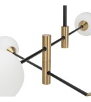 Pendant lamps spheres - ITALUX Marino Pendant G9 6x25W Black/Brass PND-9148-6-OPAL - product 4