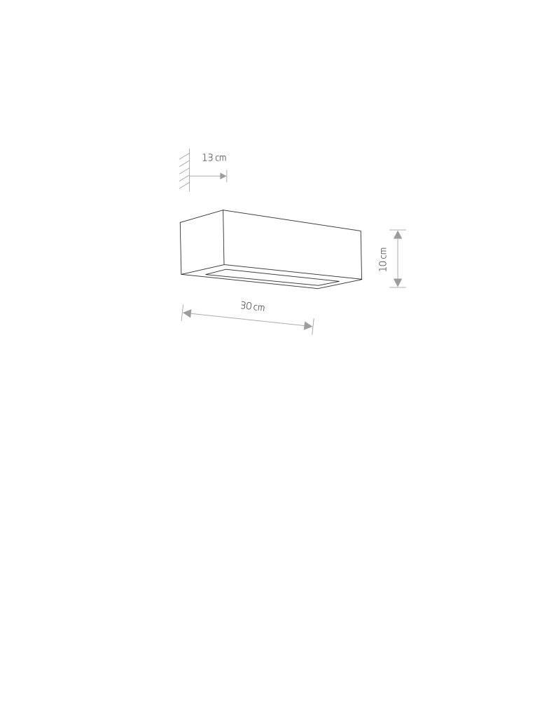 Wall lamps - Nowodvorski GIPSY S Wall lamp Gypsum wall lamp for painting Max power 1x60W E27 White 2206 - product kolory-swiatla.pl 3