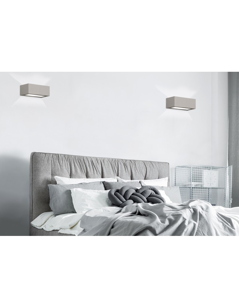 Wall lamps - Nowodvorski GIPSY S Wall lamp Gypsum wall lamp for painting Max power 1x60W E27 White 2206 - product kolory-swiatla.pl 4