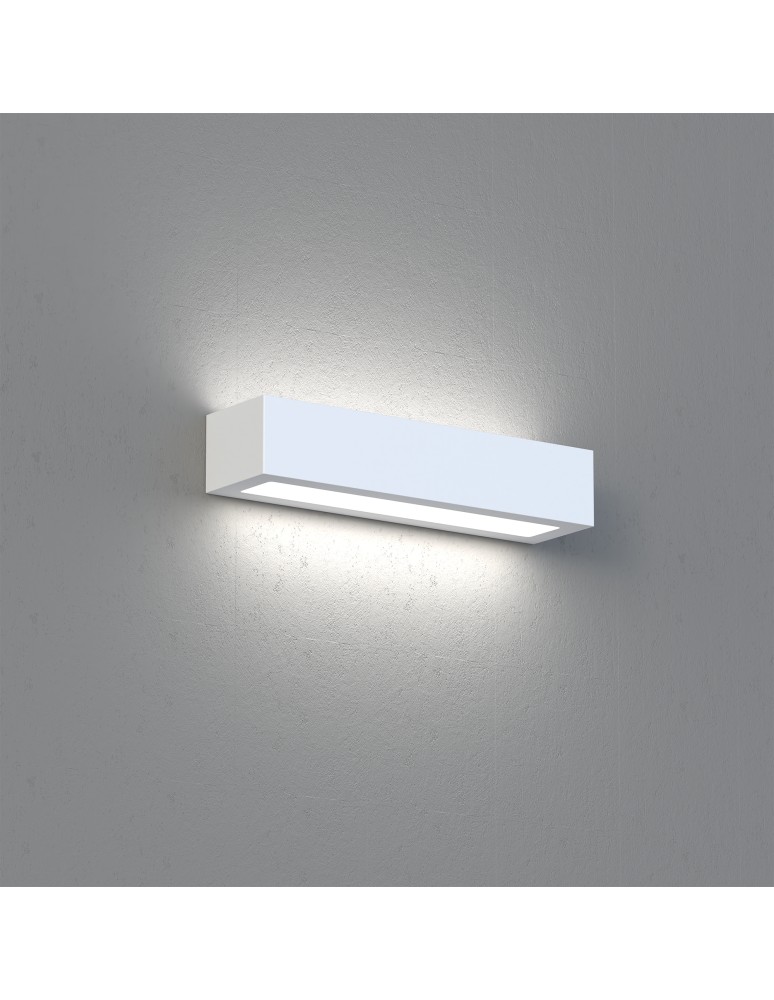 Wall lamps - Nowodvorski GIPSY M Wall lamp Gypsum wall lamp for painting Max power 2x60W E27 White 2207 - product kolory-swiatla.pl 2