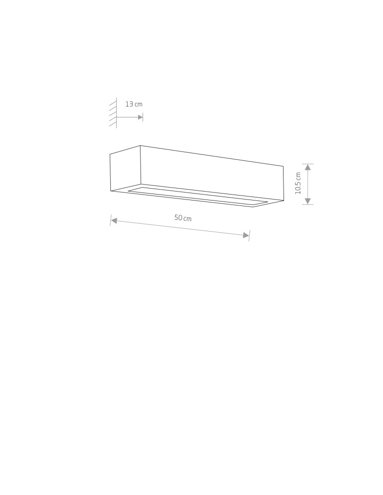 Wall lamps - Nowodvorski GIPSY M Wall lamp Gypsum wall lamp for painting Max power 2x60W E27 White 2207 - product kolory-swiatla.pl 3
