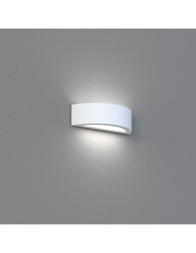 Wall lamps - Nowodvorski GIPSY S Wall lamp Gypsum wall lamp for painting Max power 1x60W E27 White 2410 - product kolory-swiatla.pl 2
