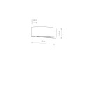 Wall lamps - Nowodvorski GIPSY S Wall lamp Gypsum wall lamp for painting Max power 1x60W E27 White 2410 - product 3