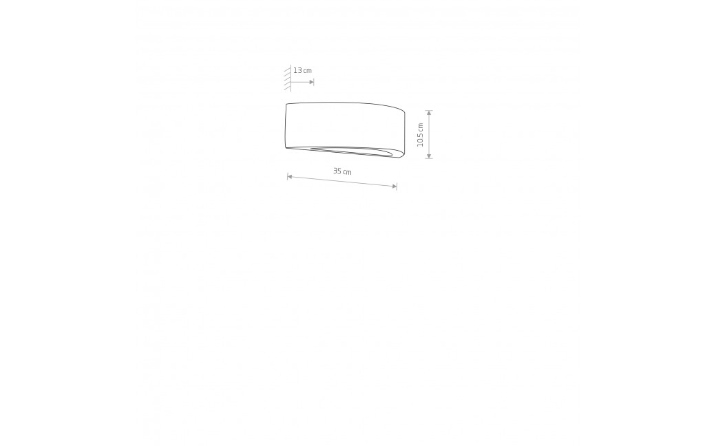 Nowodvorski GIPSY S Ścienna Kinkiet gipsowe do malowania Max moc 1x60W E27 Biały 2410