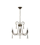 Chandelier chandeliers - Nowodvorski TWIST Ceiling Max power chandelier 3x60W E14 Brown 2764 - product 1