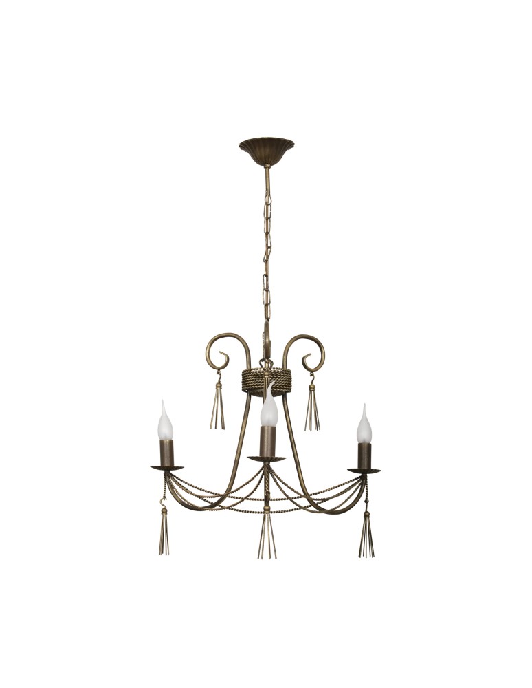 Chandelier chandeliers - Nowodvorski TWIST Ceiling Max power chandelier 3x60W E14 Brown 2764 - product kolory-swiatla.pl 1