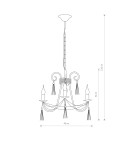Chandelier chandeliers - Nowodvorski TWIST Ceiling Max power chandelier 3x60W E14 Brown 2764 - product 2